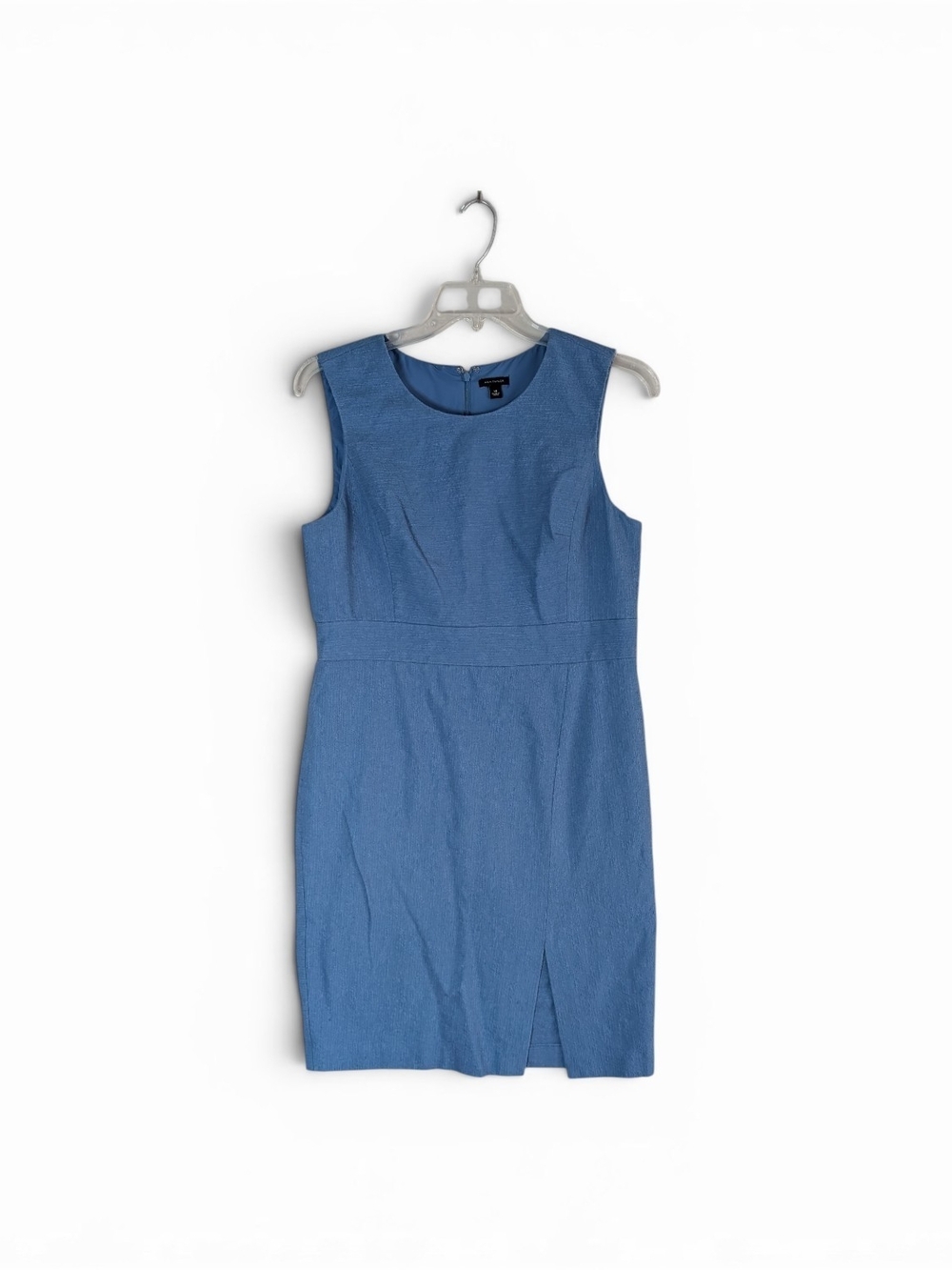 Ann Taylor Sleeveless Blue Sheath Dress Sz.14